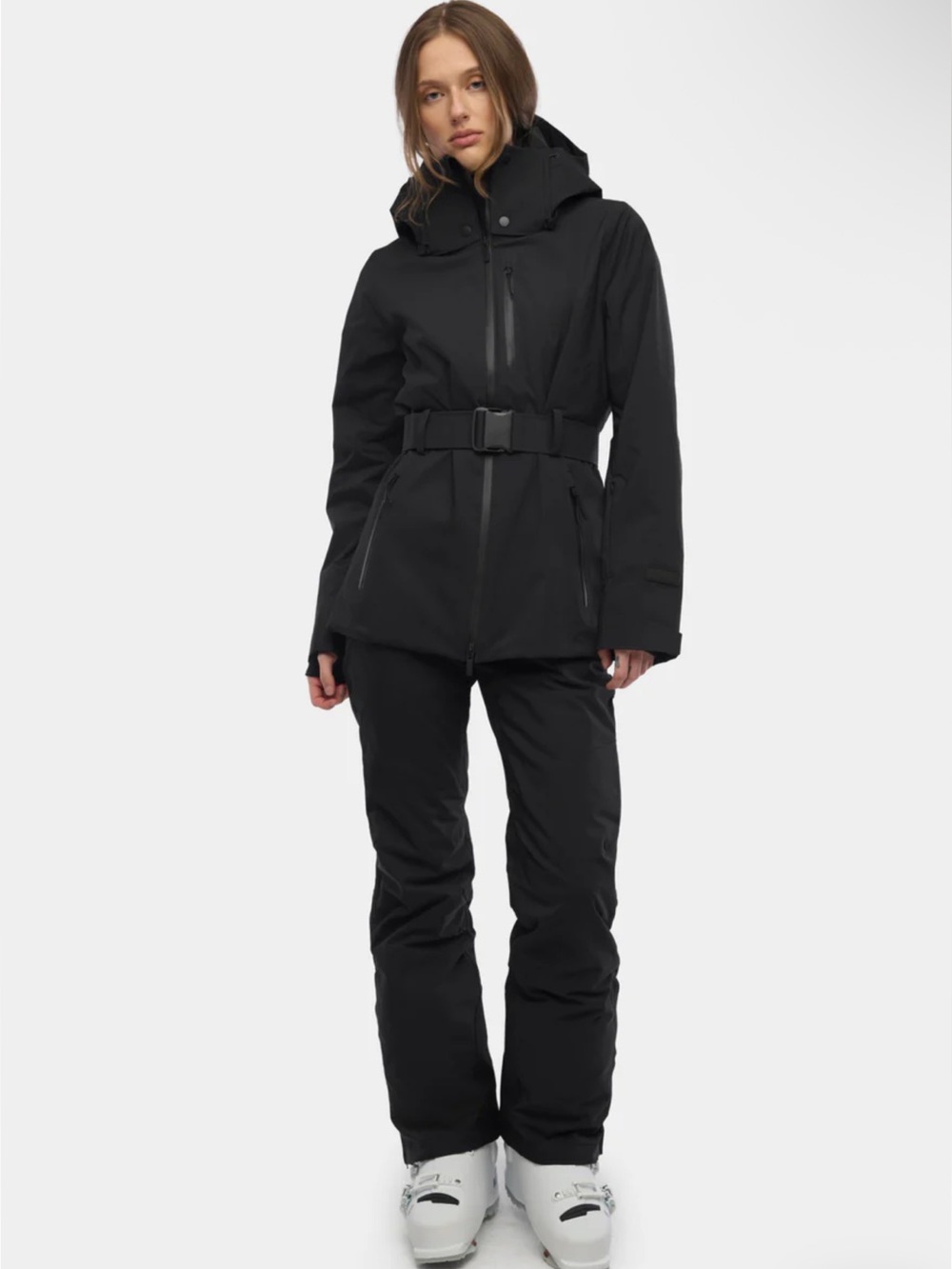Halfdays Ski Set Aston Jacket Isabel Soft Shell Bib Pant Black